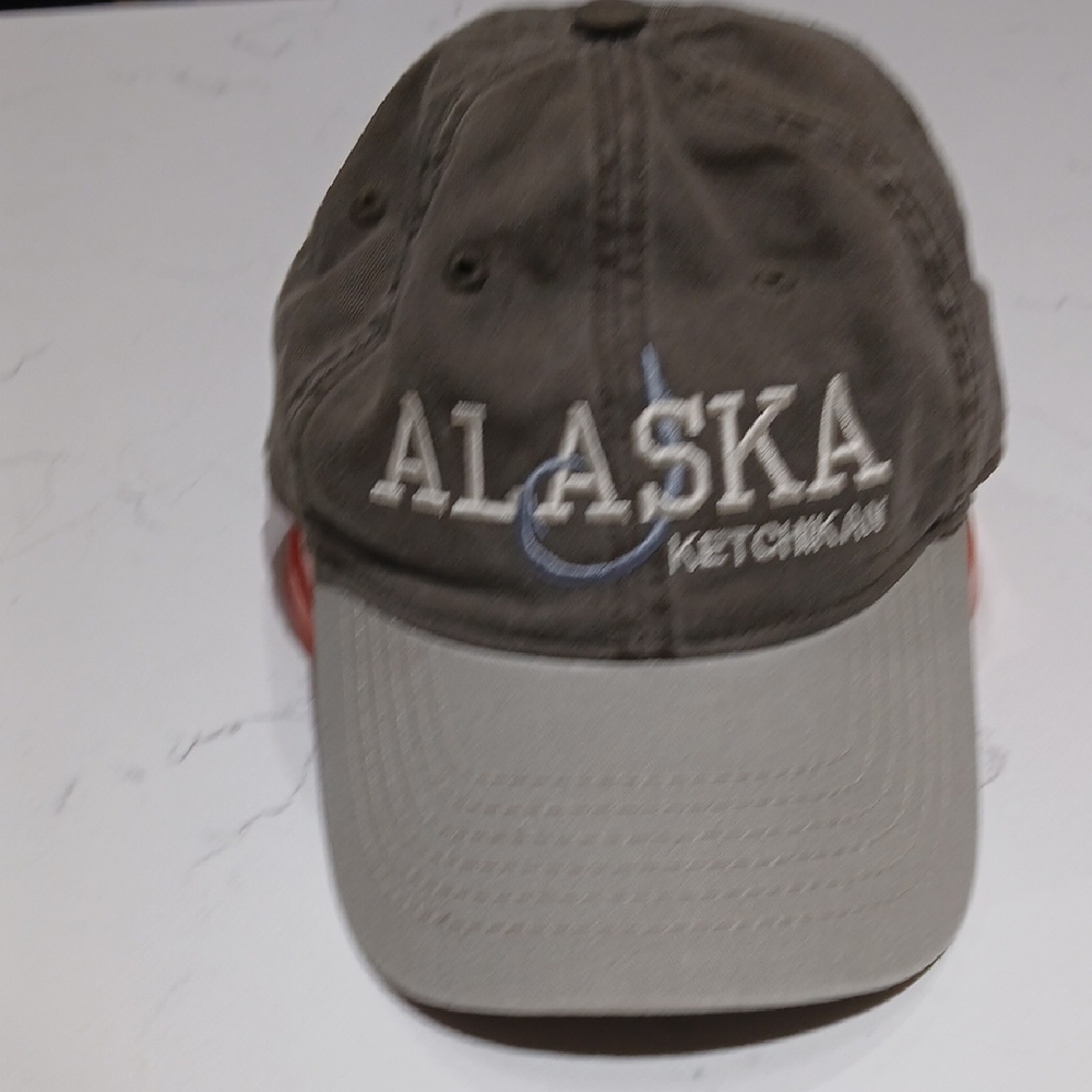 Gray Alaska Embroidered Baseball Hat
